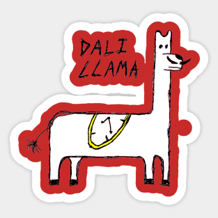 Dali Llama Sticker